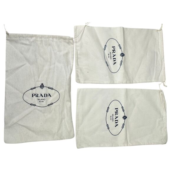 PRADA Dust Bag Shoe Cover Set of 3 - Picture 1 of 4